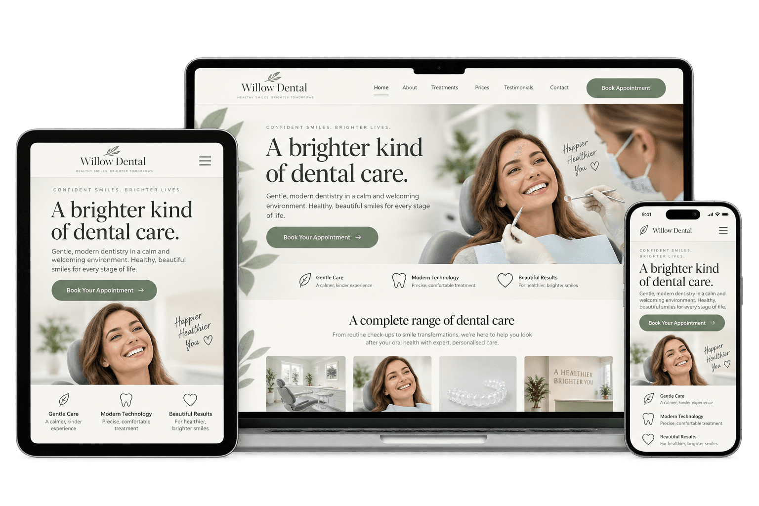 Dental Website mockup